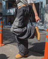 サマークールカーゴバンディングデニムパンツ