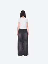 13DE MARZO Bear Brushed Relaxed Jeans Black