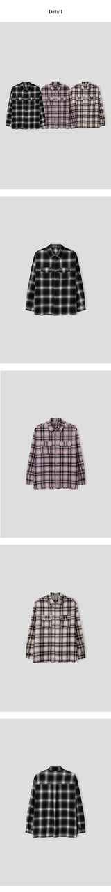 [F/W] カッティングチェックツーポケットシャツ (3color)