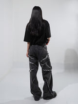 (UNISEX) トルネードデッキワイドデニムパンツ