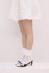 コットンレースソックス (3colors)