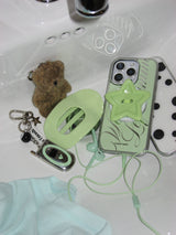 Jelly bean hair clip (Lime)