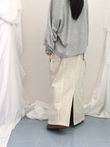 Numbering loose sweatshirt