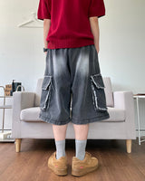 Indie Bermuda Cargo Denim Pants