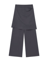 FLARED SKIRT PANTS(CHARCOAL)