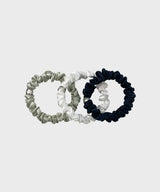 [3 set] Berry mini scrunchie (Navy)