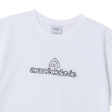 25SS ラウンディングシンボルロゴ半袖Tシャツ ホワイト