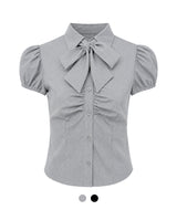 Aveline Bow Puff Blouse