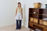 Wave frill skirt_ivory