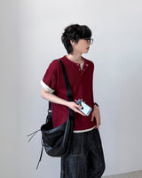 Half Moon Leather Cross Bag