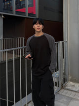 Slub raglan long sleeve