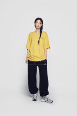 24FW ピクセルベーシックロゴショートスリーブTシャツマスタード