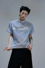 オンブルデニムルックボクシーTシャツ