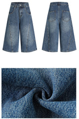 Fine Bermuda Capri Denim Pants
