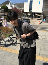 クァイピグメントウォッシュ加工半袖Tシャツ