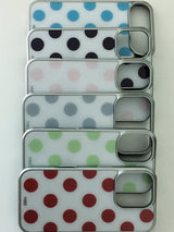 holiday dot pink (silver glass)