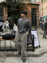 Mata stone washing cargo pants