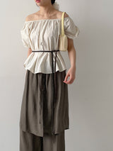 Wrinkle Wrap Layered Banding Pants