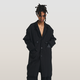 RELABEL 23AW デコンストラクトパッチワークファブリックロングコート