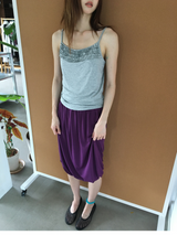 Draped balloon skirt (3color)