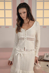 Vanilla lace cardigan - ivory