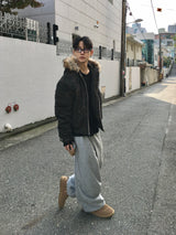 キャンプ ユニセックス ワイドフリースパンツ 3C