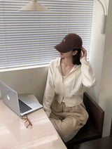 【BELLIDE MADE】カイリー ツーウェイニット ジップアップパーカー