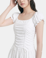 Aveline Ruched Bubble Dress