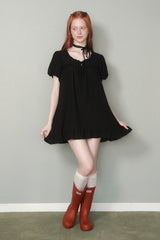 Cotton Cloud Dress [Black]