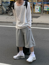 コンビニ サイドスナップ バミューダパンツ