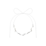 Wave Knots Flow Ribbon Necklace_2 colors