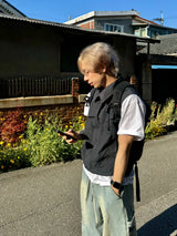 Trucker nylon collar vest 2C