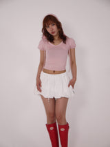 pumpkin puff skirt_white