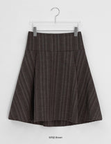Hugit Stripe Banding Midi Skirt