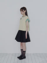 BUTTON DOUBLE SLEEVE T (YELLOW)