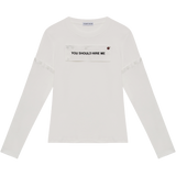 "ハイヤー ミー" コンバーテーブルロングスリーブ (WHITE)