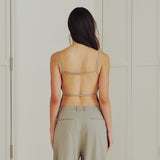 Linen Backless Top (BEIGE)