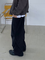 シルバーリングナイロンバルーンパンツ　２色