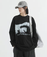 ブラー長袖Tシャツ
