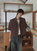 Undersnap wide denim pants