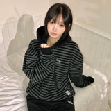 モアストライプフードTシャツ ユニセックス