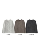 LMN Angora Shoulder Burton Stripe Long Sleeve Tee (3 colors)