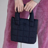 MINI SQUARE QUILTING BAG_BLACK