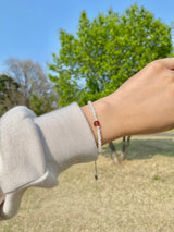 Plum stone bracelet