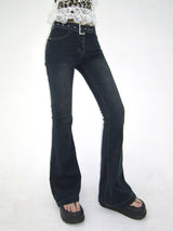 Belt bootcut denim-PT