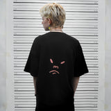 フェイクナッツ ステインファイティング ブラック ボクシー オーバーサイズ Tシャツ