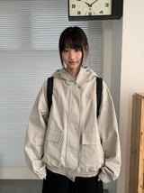 ダンフォスコットンオーバーフードジャンパー