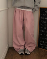 [ORIGINAL] ROSE Pintuck Cotton Pants