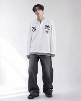 (UNISEX) プロジェクト ワッフル ヘンリー ロング スリーブ
