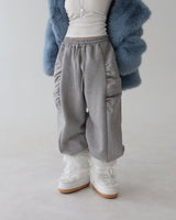 Side shirring napping jogger & wide pants